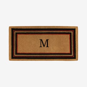 Letter M - Extra-thick Esquire Monogram Doormat