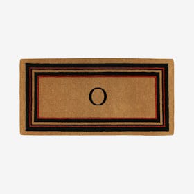 Letter O - Extra-thick Esquire Monogram Doormat
