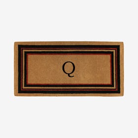 Letter Q - Extra-thick Esquire Monogram Doormat