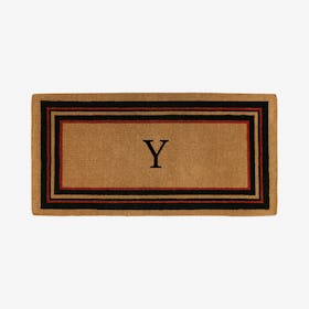 Letter Y - Extra-thick Esquire Monogram Doormat