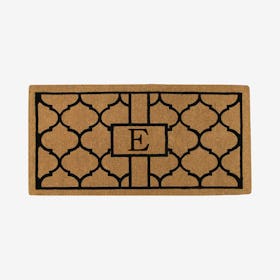 Letter E - Extra-thick Pantera Monogram Doormat