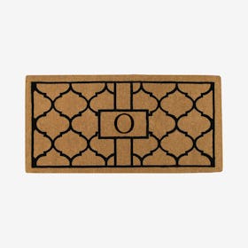 Letter O - Extra-thick Pantera Monogram Doormat