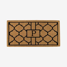 Letter P - Extra-thick Pantera Monogram Doormat