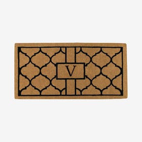 Letter V - Extra-thick Pantera Monogram Doormat