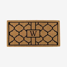 Letter W - Extra-thick Pantera Monogram Doormat