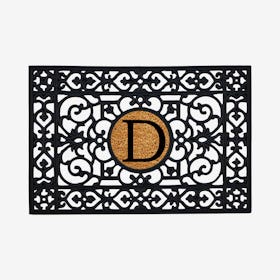 Letter D - Monogram Doormat - Rubber