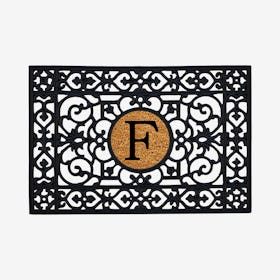 Letter F - Monogram Doormat - Rubber