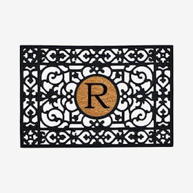 Letter R - Monogram Doormat - Rubber