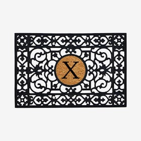 Letter X - Monogram Doormat - Rubber