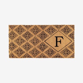 Letter F - Regency Monogram Doormat