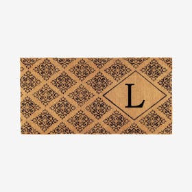 Letter L - Regency Monogram Doormat