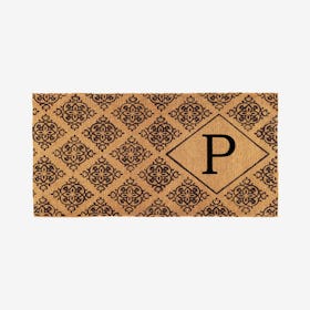 Letter P - Regency Monogram Doormat