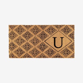 Letter U - Regency Monogram Doormat