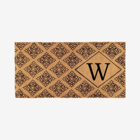 Letter W - Regency Monogram Doormat