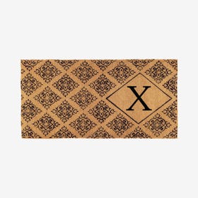 Letter X - Regency Monogram Doormat