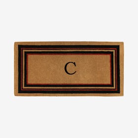 Letter C - Extra-thick Esquire Monogram Doormat