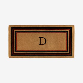 Letter D - Extra-thick Esquire Monogram Doormat
