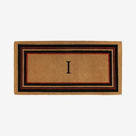 Letter I - Extra-thick Esquire Monogram Doormat