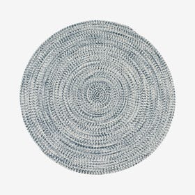 Kaari Round Area Rug - Arctic Blue