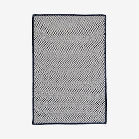 Outdoor Houndstooth Rectangle Area Rug - Navy