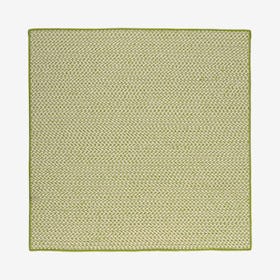 Outdoor Houndstooth Square Area Rug - Lime