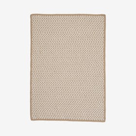Outdoor Houndstooth Rectangle Area Rug - Cuban Sand