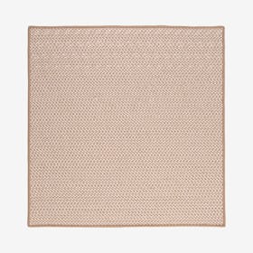 Outdoor Houndstooth Square Area Rug - Cuban Sand