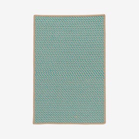 Point Prim Area Rug - Teal