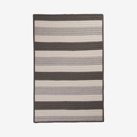 Stripe It Rectangle Area Rug - Silver