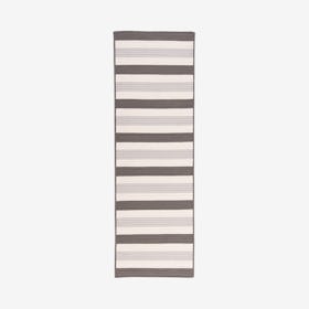 Stripe It Runner Rug - Silver