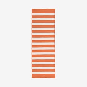 Stripe It Runner Rug - Tangerine