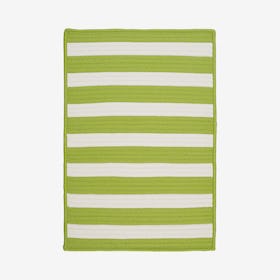 Stripe It Rectangle Area Rug - Bright Lime