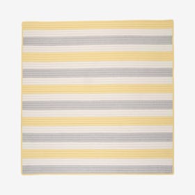 Stripe It Square Area Rug - Yellow Shimmer
