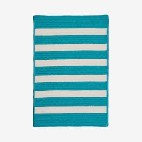 Stripe It Rectangle Area Rug - Turquoise