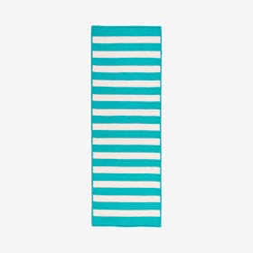 Stripe It Runner Rug - Turquoise