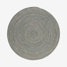 Tremont Round Area Rug - Teal