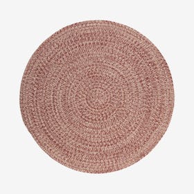 Tremont Round Area Rug - Rosewood
