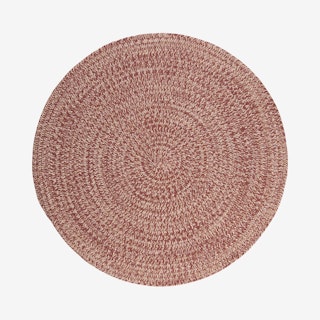 Tremont Round Area Rug - Rosewood