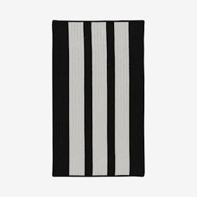 Everglades Vertical Stripe Area Rug - Black Shadow