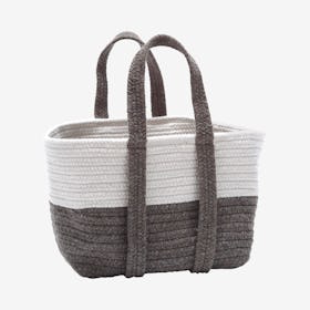 Farmhouse Square Basket - Bark