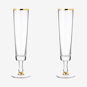 Wedding Champagne Flutes - Set of 2