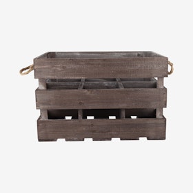 6-Bottle Wooden Crate