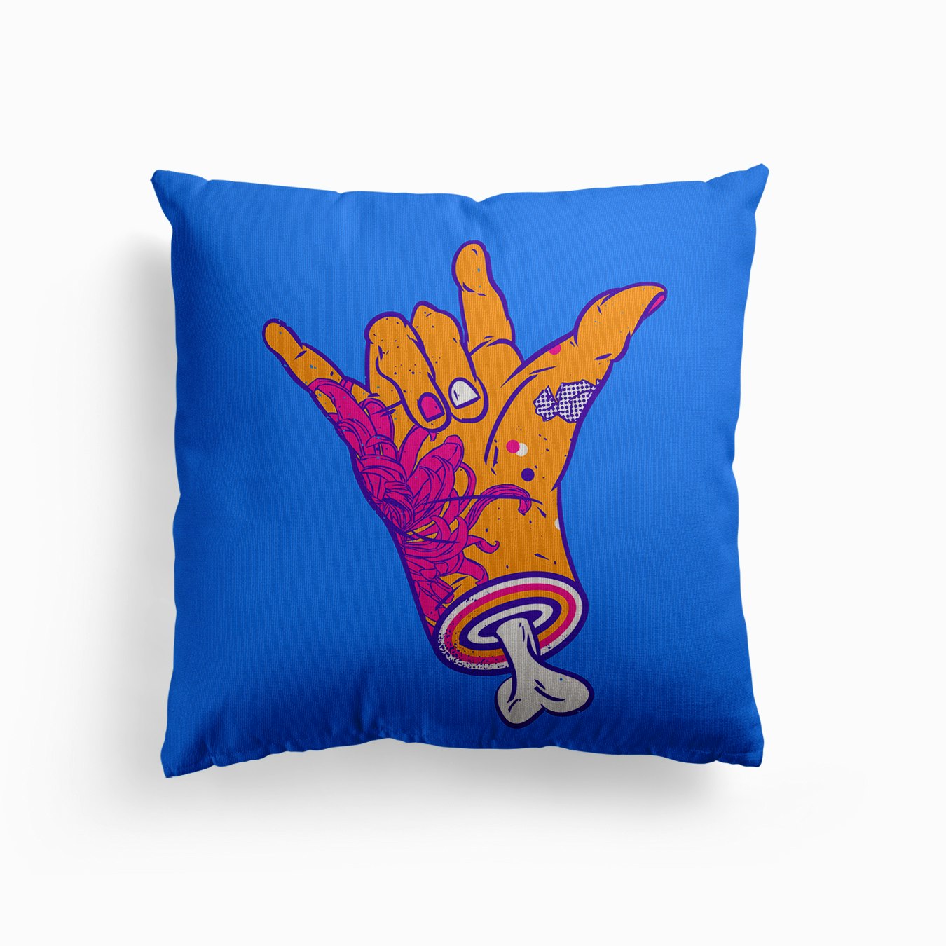 Rock Until Your Hands Fall Off Canvas Kissen