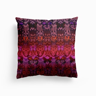 Butterfly Ikat Canvas Cushion