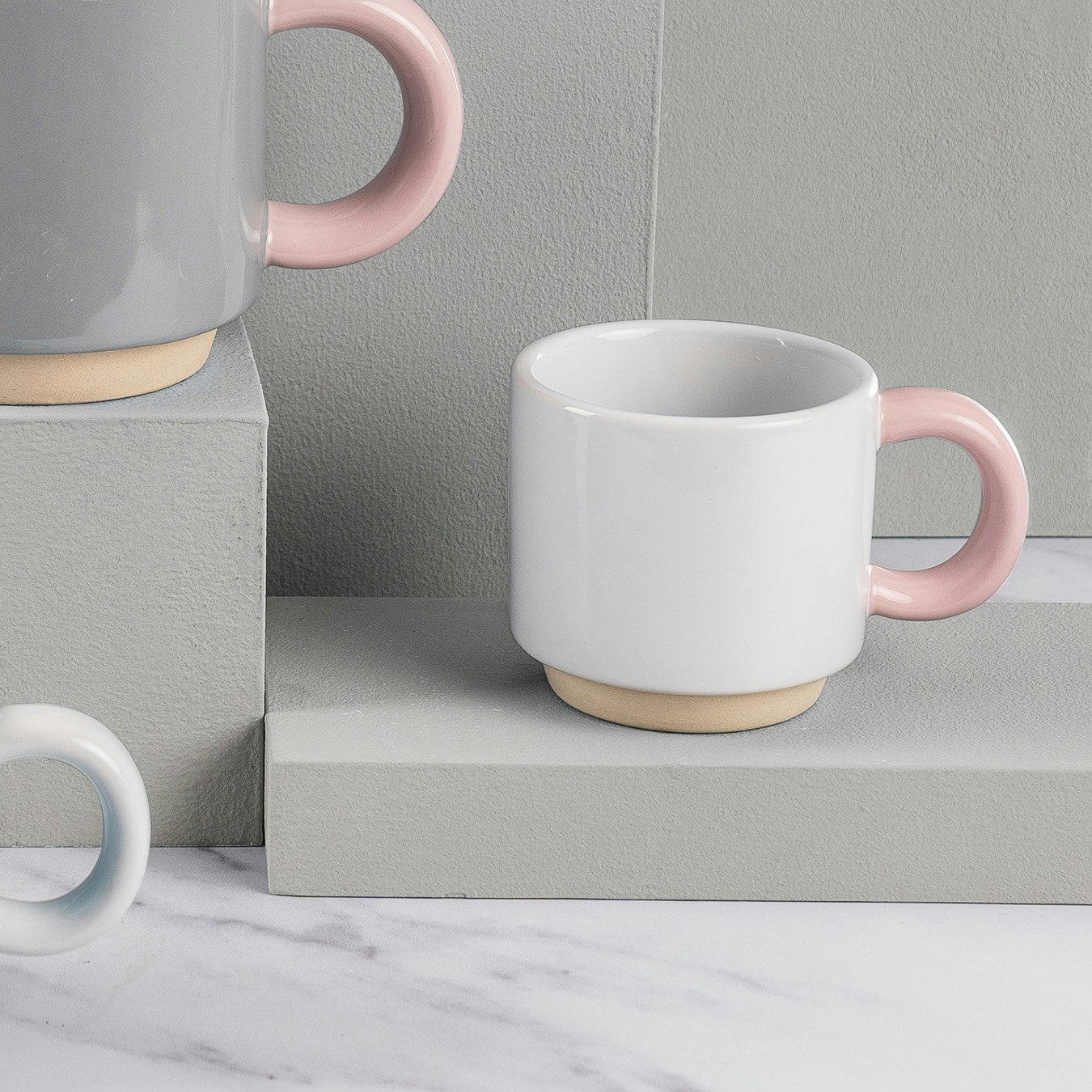 Skittle Espresso Mug - White / Pink by LUND London