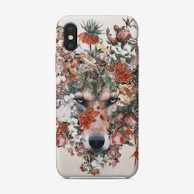 Flower Wolf Phone Case