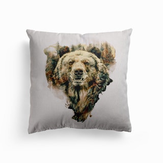 Bear Canvas Cushion