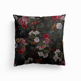 Botanical Flowers 4 Canvas Cushion