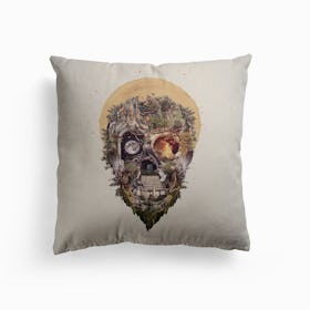 Skull Castle 4 Canvas Cushion