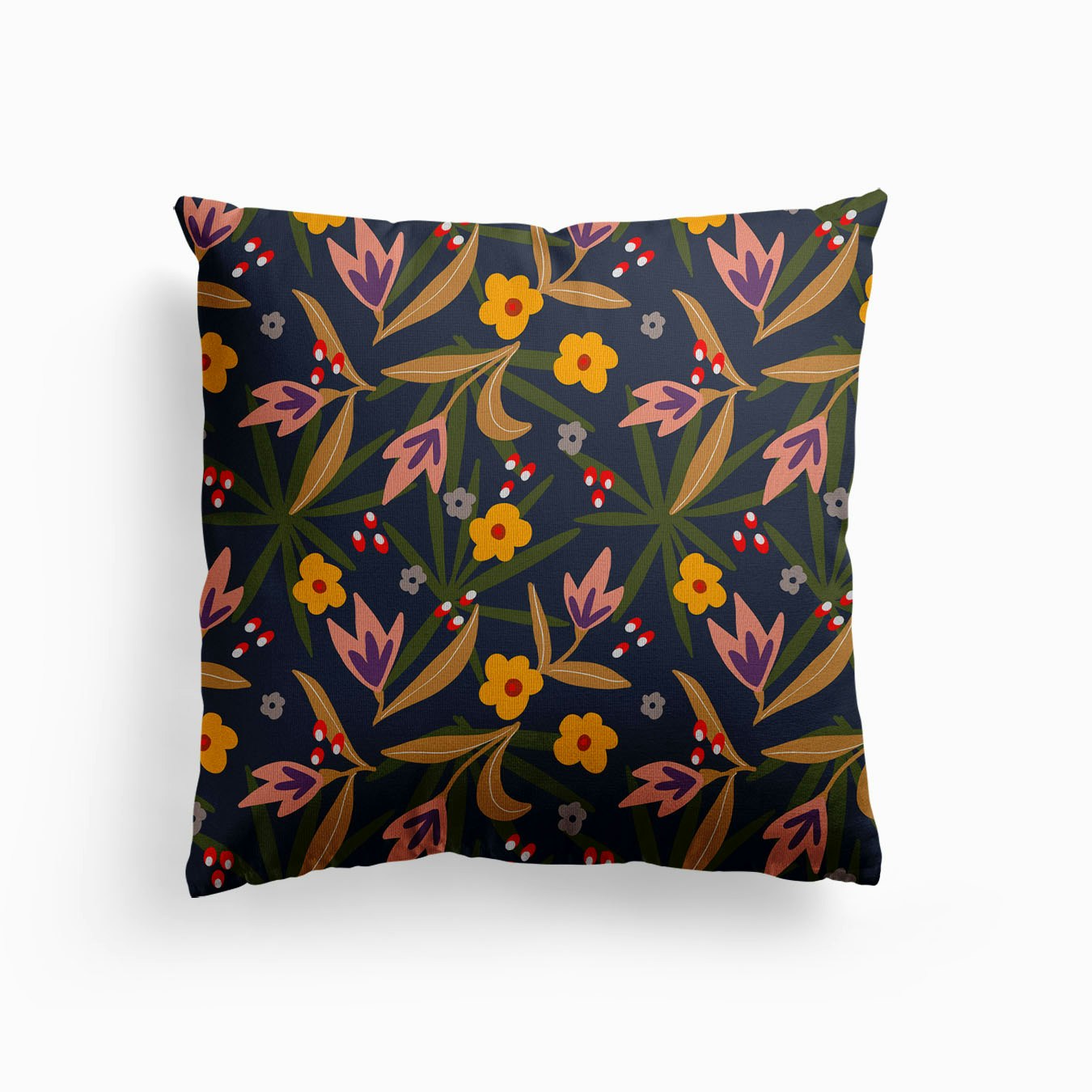 Midnight Garden Canvas Cojín